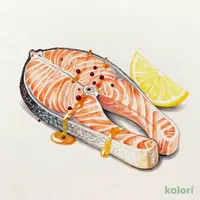 大とろサーモンの炙りポン酢