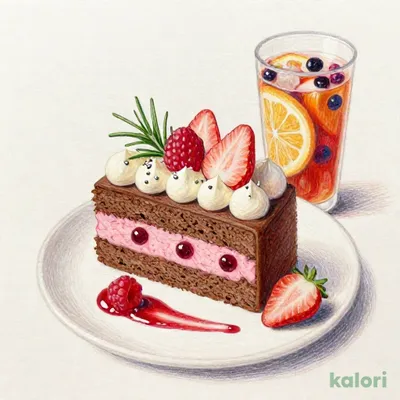 苺とラズベリーのクリスマスショートケーキプレート