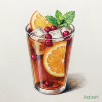 葡萄とオレンジのスパイスティーソーダ
