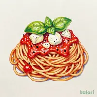 オーガニックトマトとモッツァレラチーズのトマトソースパスタ