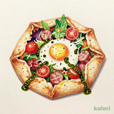 Salsiccia and Egg Salad Galette