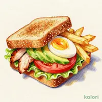 Smoked Chicken, Avocado, and Tomato Sandwich