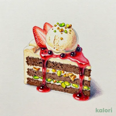 ピスタチオショコラとヘーゼルナッツクリームのガトー