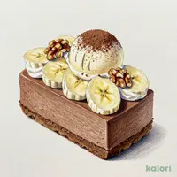 Belgian Chocolate Mousse with Banana Ice Cream