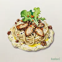 Mascarpone Chicken and Nut Truffle Cream Pasta