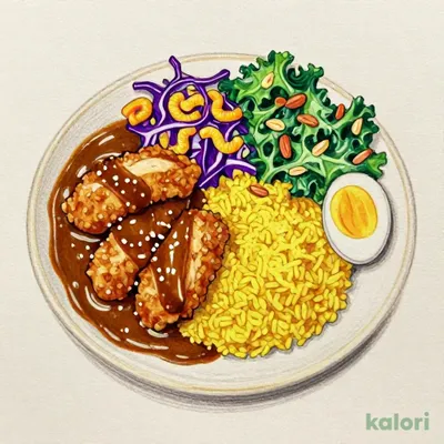 モチコチキンとカレーのデリプレート