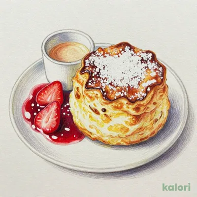 焦がしバターのスフレ　苺とシトロンミルクティー