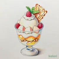 White Peach and Raspberry Blancmange Parfait