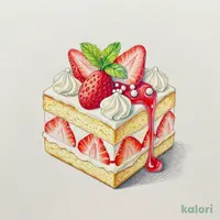 苺とミルクホイップのショートケーキ