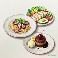 Pasta and Afternoon Tea Set (American Cherry)