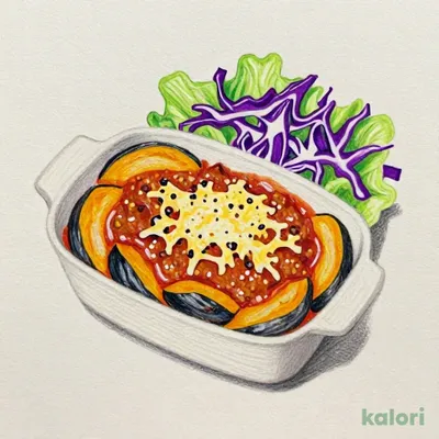 かぼちゃと揚げナスのボロネーゼグラタン