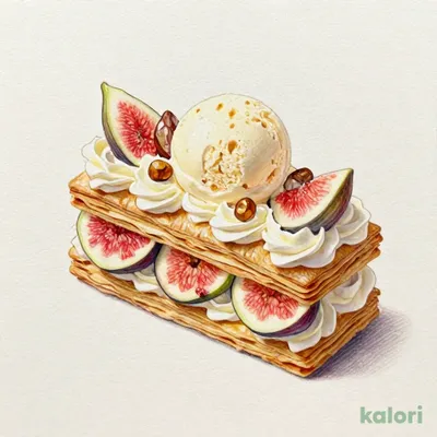Chestnut and Fig Mille-Feuille