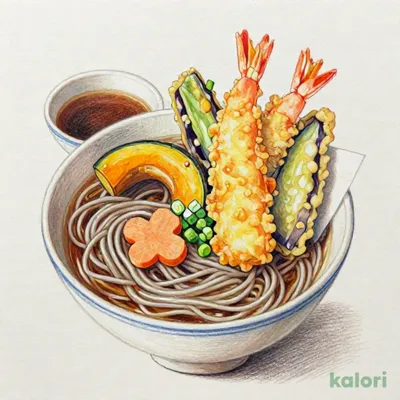 ≪上≫海老天ぷらそば（温）