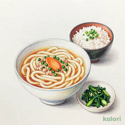 あったかうどんと小丼セット