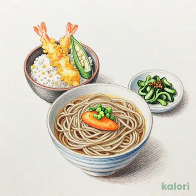 あったかそばと小丼セット