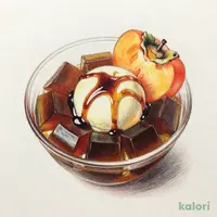 柿と和三盆ムース