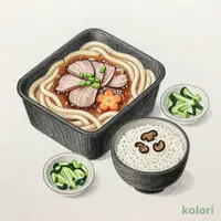 武蔵野風豚肉つけ汁うどん定食