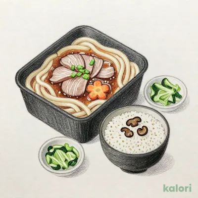 武蔵野風豚肉つけ汁うどん定食