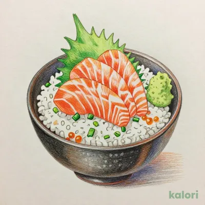 小サーモン丼