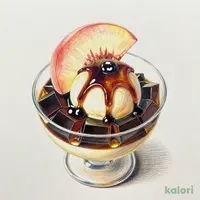 桃と和三盆ムース