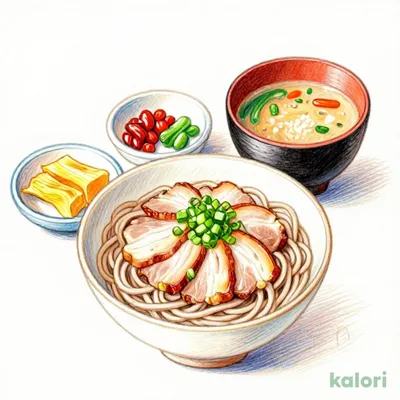 Pork Dipping Sauce Soba Set