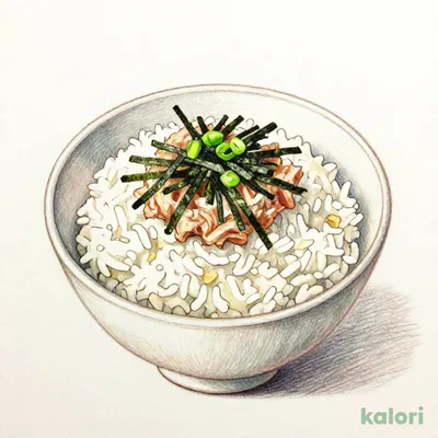 Chopped Green Onion and Tuna Bowl