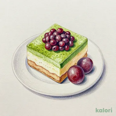 Two-Tone Grapes and Matcha Bavarian Cream