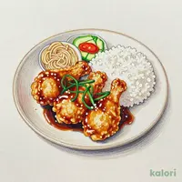 Yurinchi (Deep-Fried Chicken with Sauce) Lunch Set