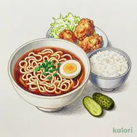 醤油ラーメン ミニから揚げセット