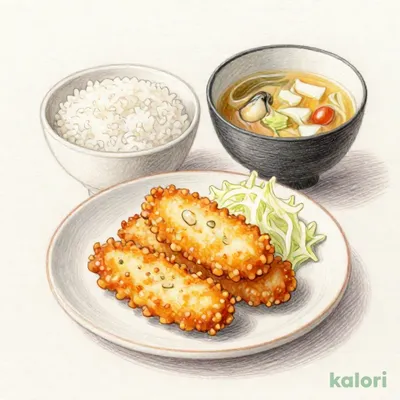 カキフライご飯セット