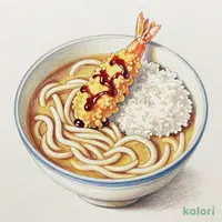 カレーうどん ミニ天丼セット