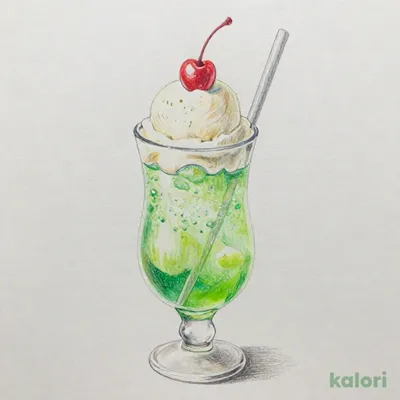 メロンソーダフロート