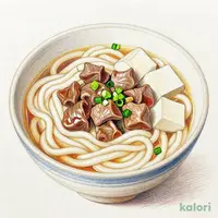 国産牛もつ鍋うどん 白