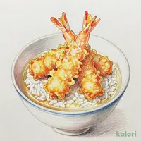 大海老天3尾の天丼出汁茶漬け