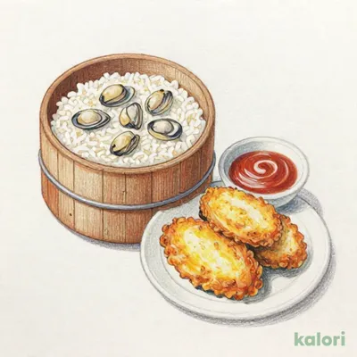深川風あさりのわっぱご飯ランチ(変更カキフライ)