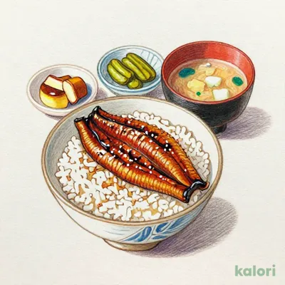 Unaju (Eel Rice Box) Japanese Set Meal