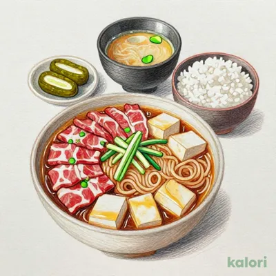 お昼のすき焼き御膳（甘味なし）