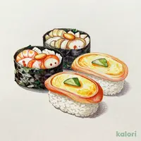 Nigiri Sushi (3 pcs) and Chawanmushi Set