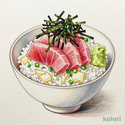 Tuna and Grated Yam Rice Bowl Lunch