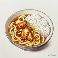 カレーうどん定食（チキン南蛮とご飯セット）