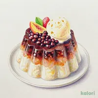 クリームあんみつ