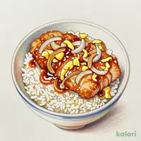 Pork Fillet Cutlet Rice Bowl Lunch