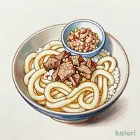 冷やし肉すきうどん　ミニまぐろたたき丼セット