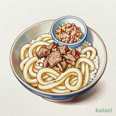 冷やし肉すきうどん　ミニまぐろたたき丼セット