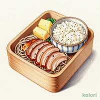 冷やし鴨南蛮そば　国産もち麦とろろわっぱご飯セット