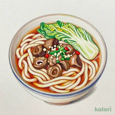 Domestic Beef Offal Hot Pot Udon (Black)