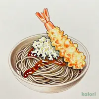 Jumbo Shrimp Tempura & Grated Yam Soba