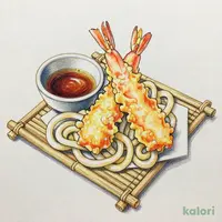 大海老天ぷら付セイロうどん