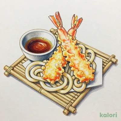 大海老天ぷら付セイロうどん