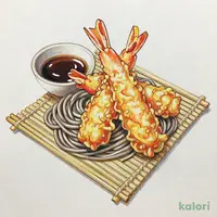 大海老天ぷら付セイロそば